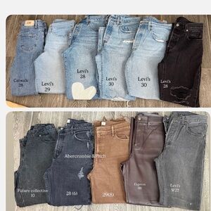 Levi's Women's Light and Dark Blue Skinny Jeans